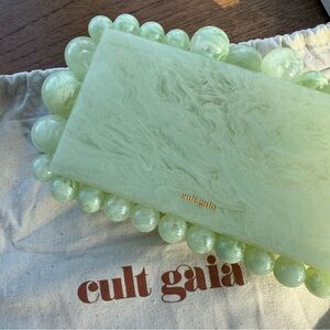 Cult Gaia Eos Clutch in Jade